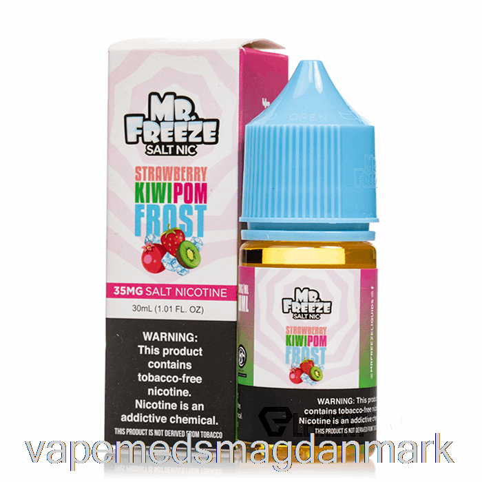 Vape Væske Jordbær Kiwi Pom Frost - Mr Fryse Salt - 30ml 35mg
